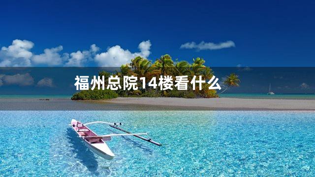福州总院14楼看什么