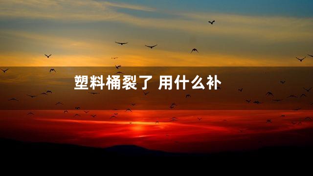 塑料桶裂了 用什么补