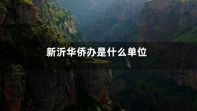 新沂华侨办是什么单位