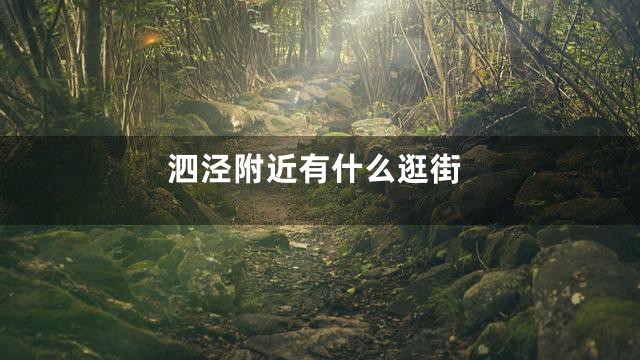 泗泾附近有什么逛街