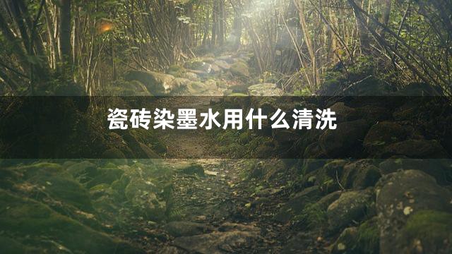瓷砖染墨水用什么清洗