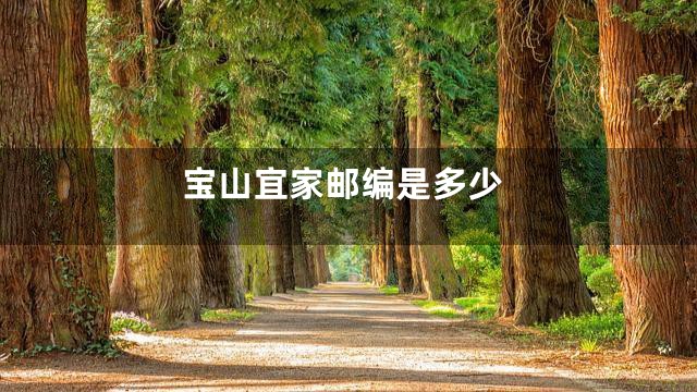 宝山宜家邮编是多少