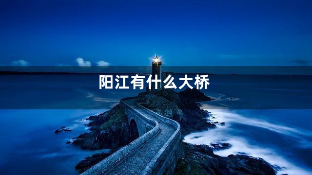 阳江有什么大桥
