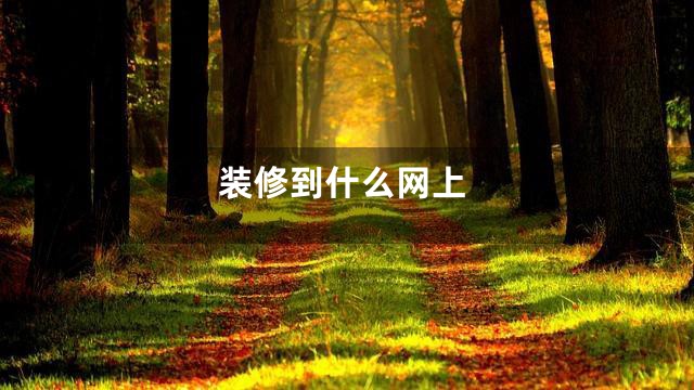 装修到什么网上