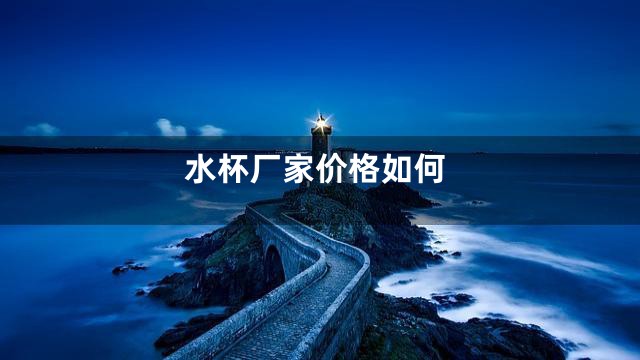 水杯厂家价格如何