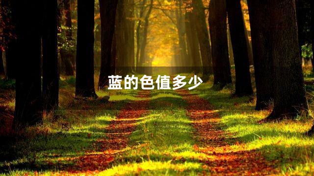 蓝的色值多少