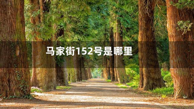 马家街152号是哪里