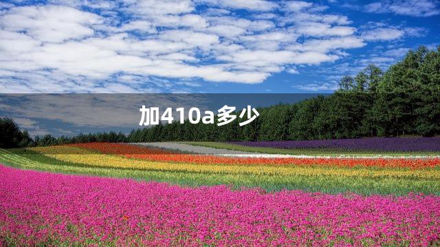 加410a多少