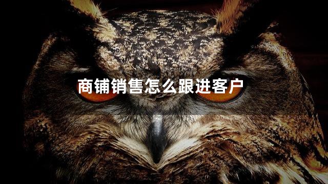 商铺销售怎么跟进客户