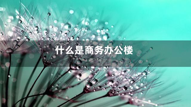 什么是商务办公楼