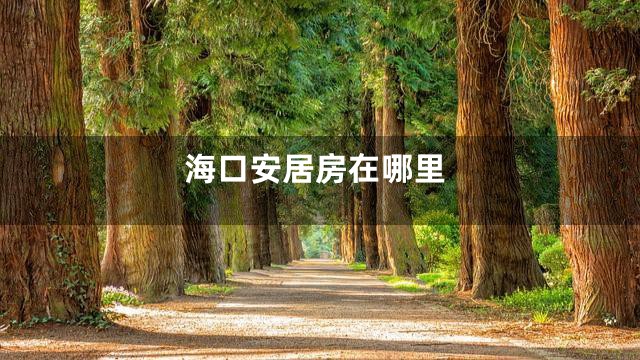 海口安居房在哪里