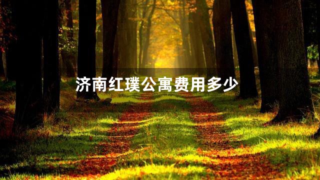 济南红璞公寓费用多少