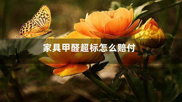 家具甲醛超标怎么赔付