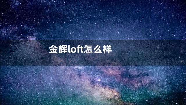 金辉loft怎么样