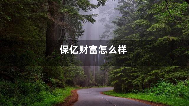 保亿财富怎么样