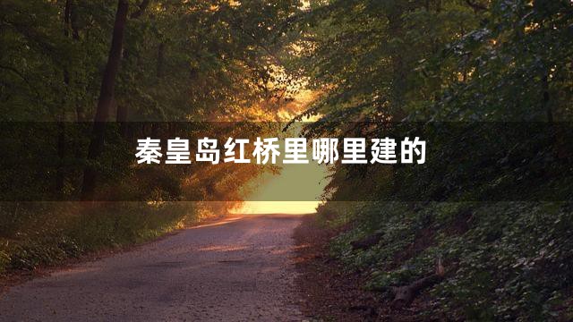 秦皇岛红桥里哪里建的