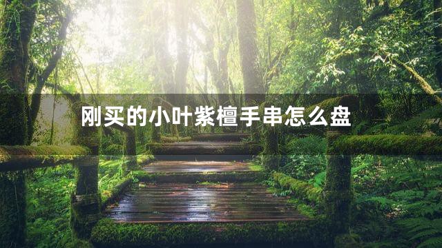 刚买的小叶紫檀手串怎么盘