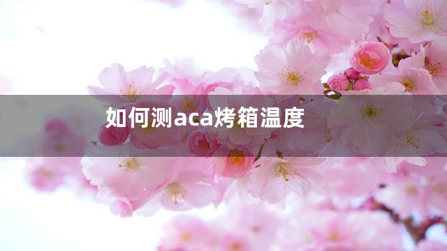 如何测aca烤箱温度