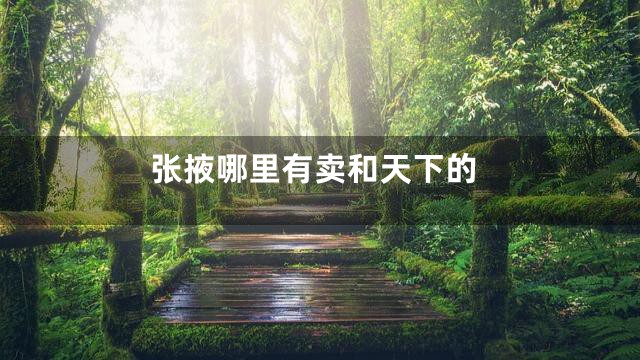 张掖哪里有卖和天下的