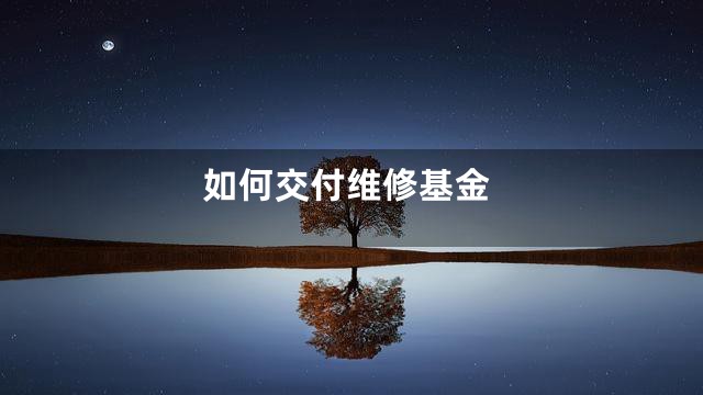 如何交付维修基金