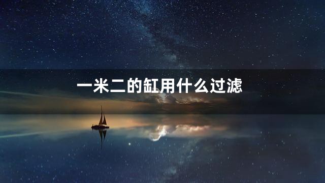 一米二的缸用什么过滤