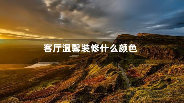 客厅温馨装修什么颜色