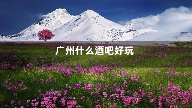 广州什么酒吧好玩