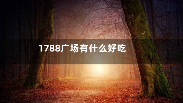 1788广场有什么好吃