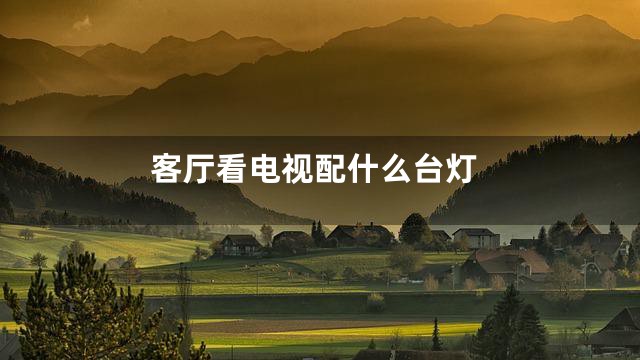 客厅看电视配什么台灯