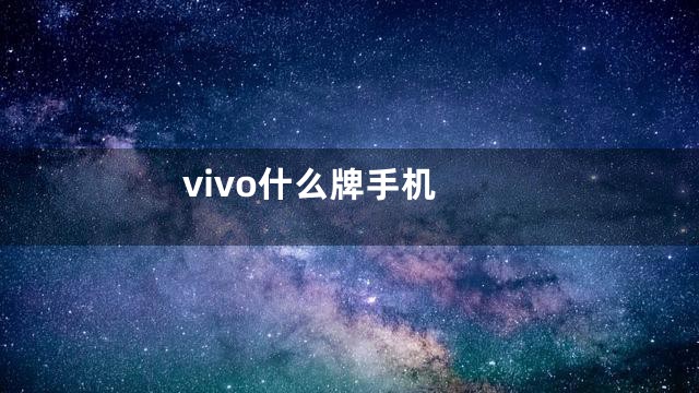 vivo什么牌手机