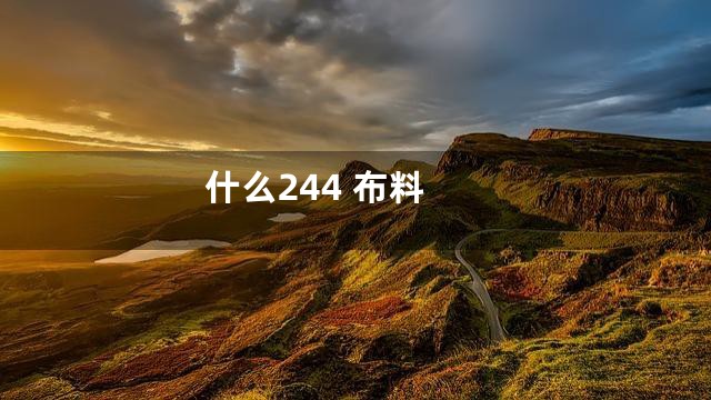 什么244 布料