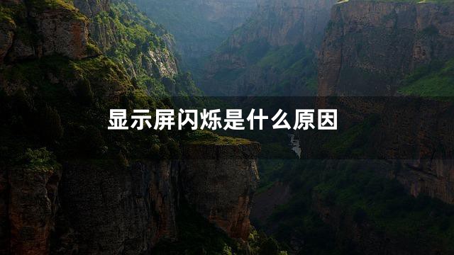 显示屏闪烁是什么原因