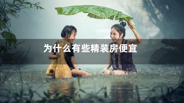 为什么有些精装房便宜