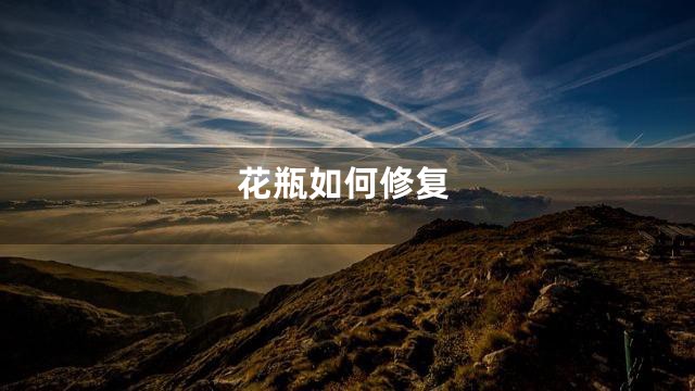 花瓶如何修复