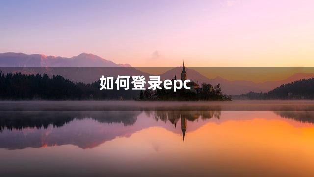 如何登录epc