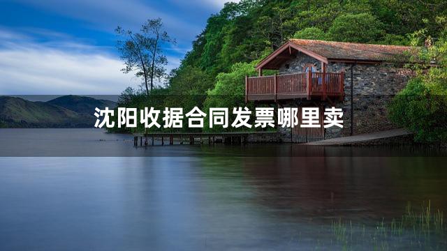 沈阳收据合同发票哪里卖