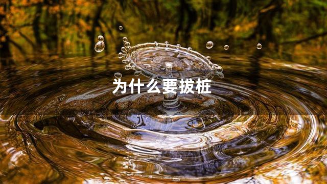 为什么要拔桩