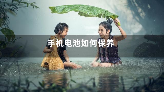 手机电池如何保养