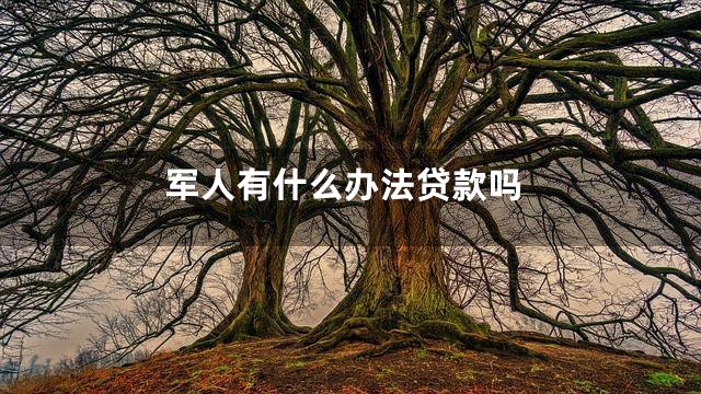 军人有什么办法贷款吗