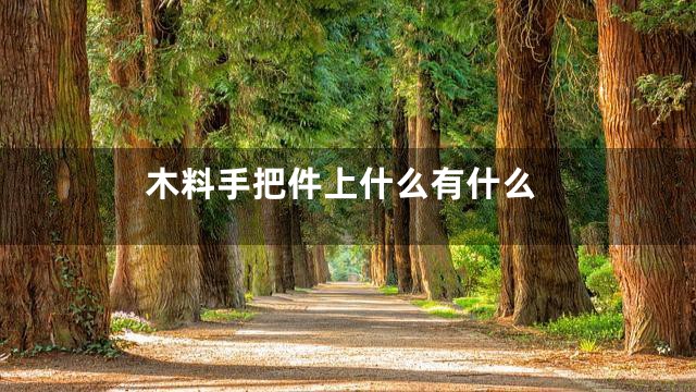 木料手把件上什么有什么