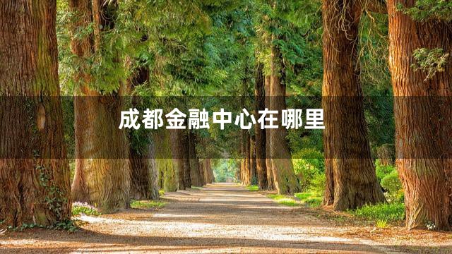 成都金融中心在哪里