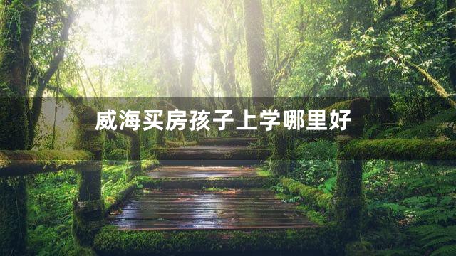 威海买房孩子上学哪里好