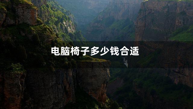 电脑椅子多少钱合适