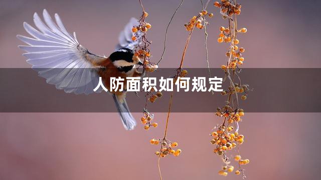 人防面积如何规定