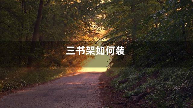 三书架如何装