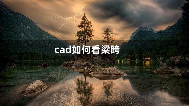 cad如何看梁跨