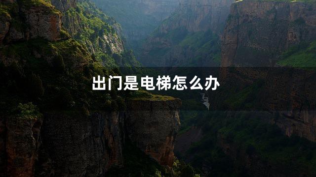 出门是电梯怎么办