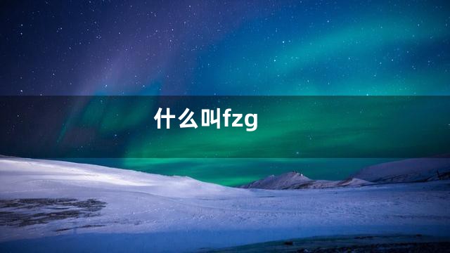 什么叫fzg