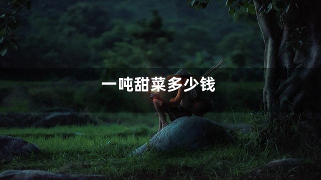 一吨甜菜多少钱