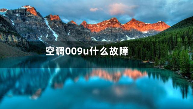空调009u什么故障